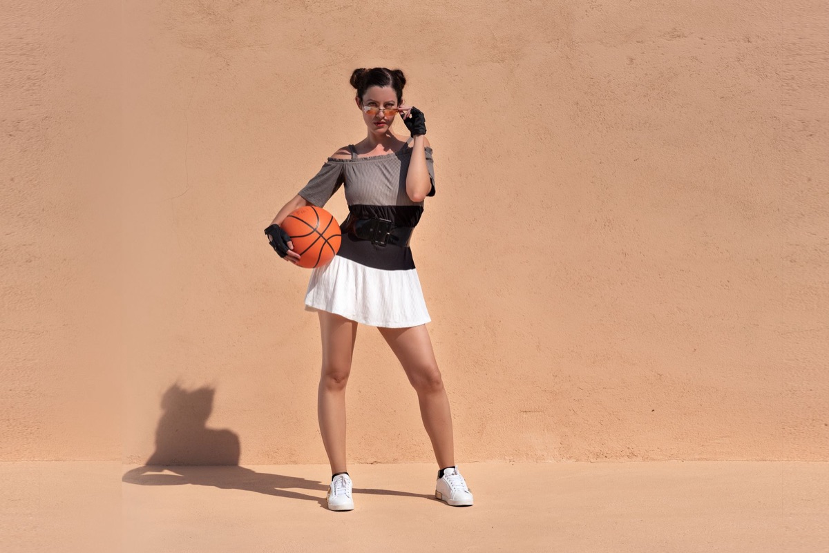 influencer with sports gear